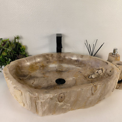 Раковина из окаменелого дерева OD-64828 72x51x15 из натурального камня
