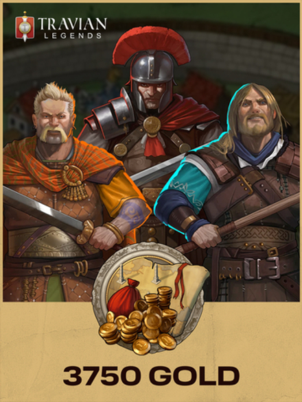 Игровая валюта Travian Legends: 3750 Gold [Цифровая версия] (для ПК, цифровой код доступа)