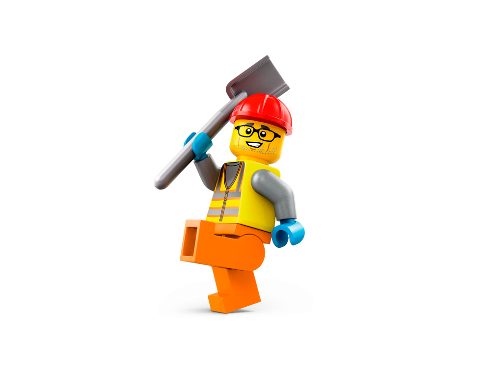 Конструктор Лего Сити Строительный каток | LEGO City Construction Steamroller 60401, 78 деталей (5+)