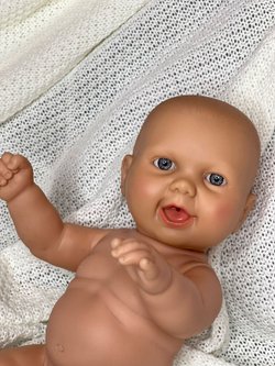Кукла для девочки виниловая 30см Новорожденная без одежды (7078)
