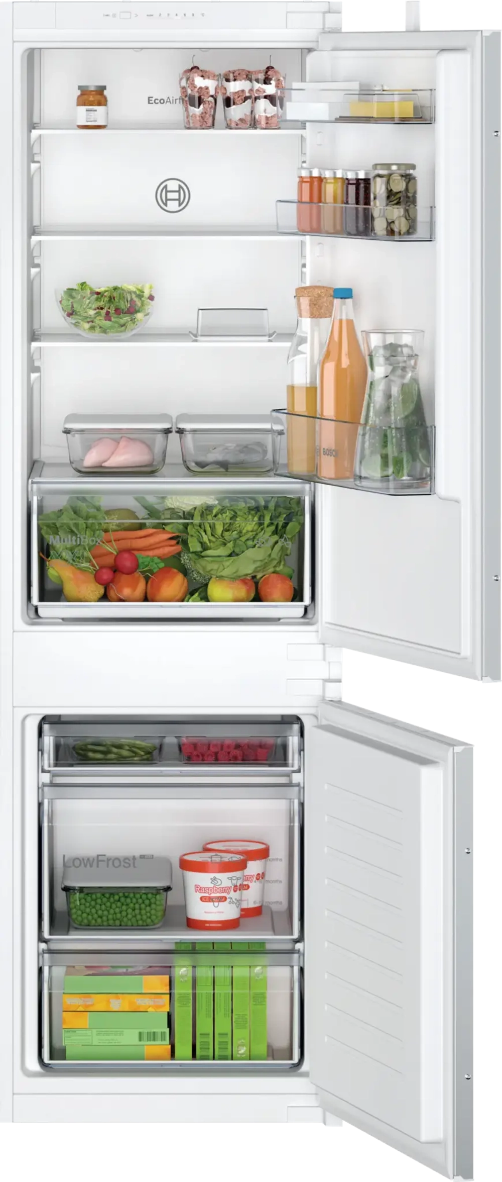 Встраиваемый двухкамерный холодильник Bosch KIV 865 SF0