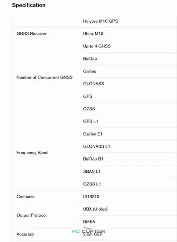 GPS модуль Holybro M10 GPS (pix32)
