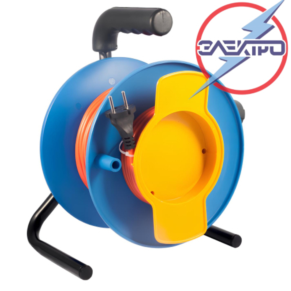 Катушка (удлинитель) 2х0,75 дл. 50м газон Электро 0726