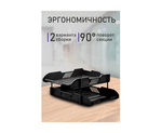 Лоток горизонтальный DOLCE COSTO 2 секция черный D00428-BK