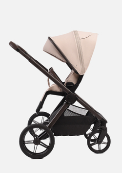Peppy Коляска детская Monaco thermo 2 в 1 Beige (бежевый), рама серо-коричневая