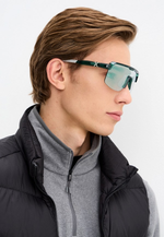 Спортивные очки с диоптриями HILX Inferno Shiny Crystal Green / Photochromic Purple Mirror Lens