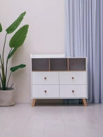 Комод с ящиком "Style" 80 см 2 ящика 2 отсека (арт.115) Cloud White