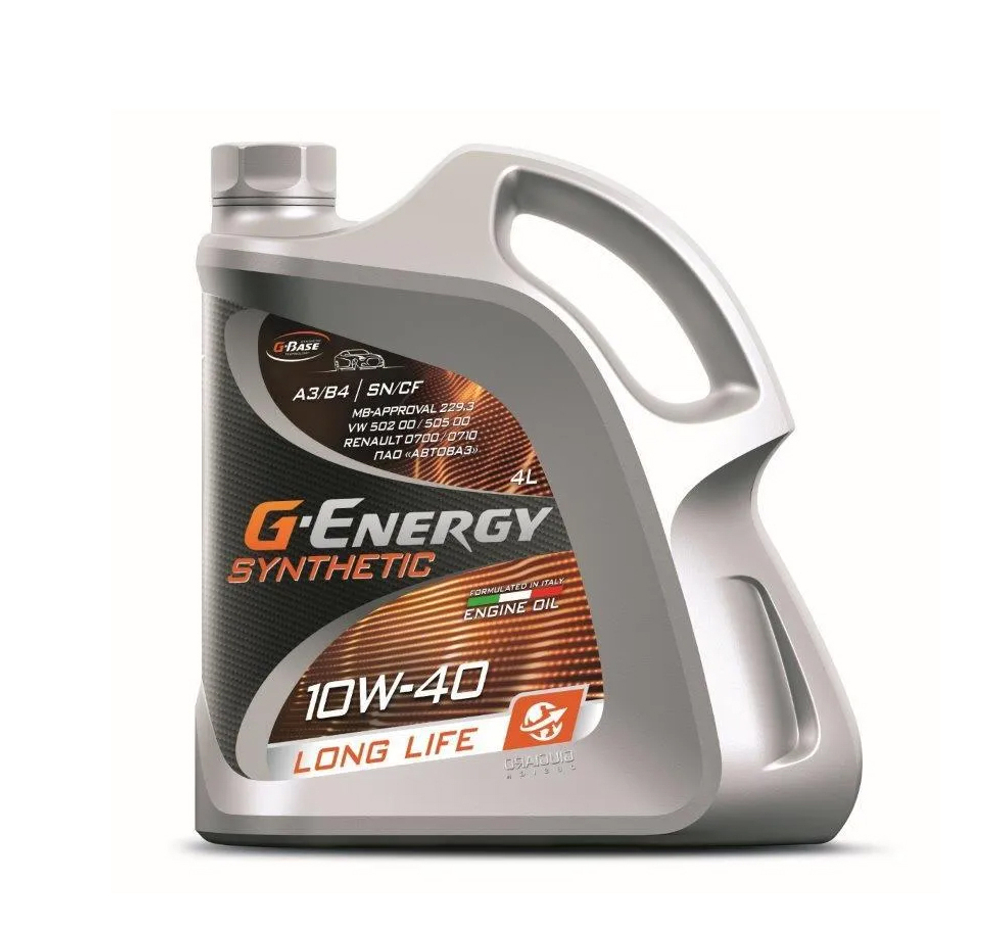 Масло G-Energy Synthetic Long Life 10W40 4л SN/CF синтетика