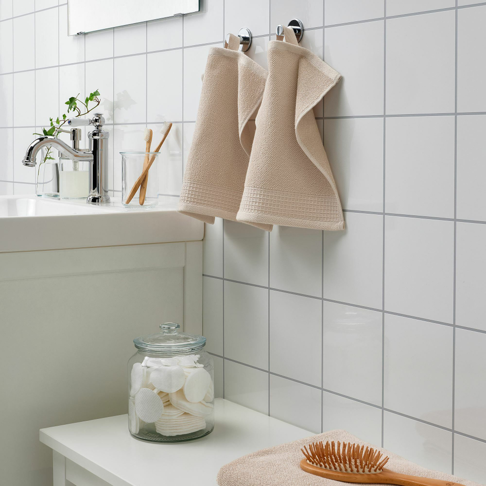 Полотенце IKEA VINARN (ВИНАРН), Светло-бежевый, 30х30 см