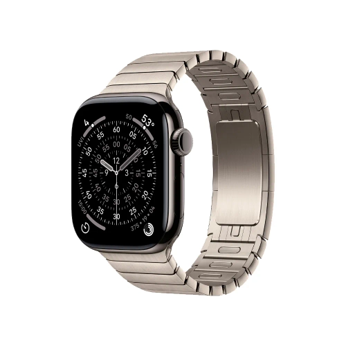 Умные часы Apple Watch Series 11 GPS + Cellular, 42mm, Slate Titanium Case with Natural Link Bracelet