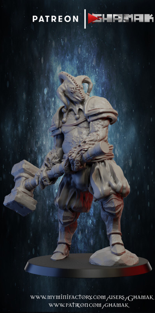 Grand Alliance Chaos Everchosen and Slaves to Darkness  Палачь-мутант миниатюра для dnd, днд, pathfinder, фентези, Настольная игра, НРИ, Варгейм, РПГ
