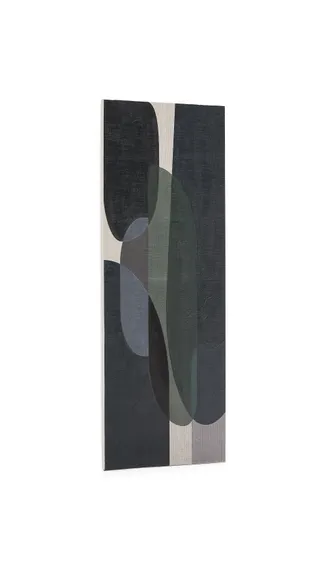 Nemsa абстрактный холст в сине-зеленых тонах, 90 x 60 см
