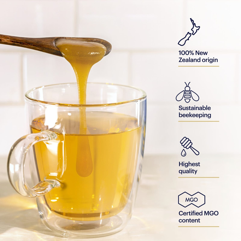 Manuka Health, необработанный мёд манука, UMF 16+™, MGO 573+, 250 г (8,8 унции)