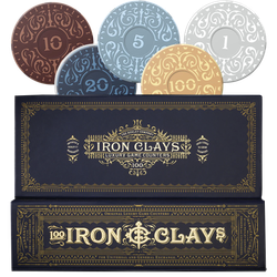 Набор фишек Iron Clays 100. Рассрочка. Платёж 1/10