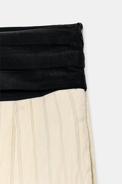 ZARA БРЮКИ В ПОЛОСКУ С ПОЯСОМ — ZW COLLECTION, ПОЛОСКИ