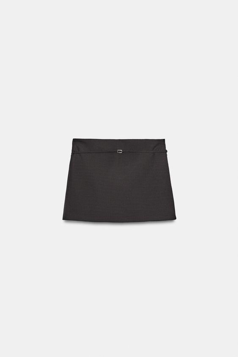 ZARA ЮБКА-ШОРТЫ С РЕМНЕМ, ЧЕРНЫЙ/КОРИЧНЕВЫЙ