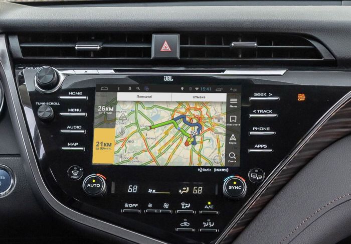 Мультимедиа блок для Toyota Camry 70 2017-2020 (с JBL и климатом на ШГУ) - RDL-03- на Android 12, Быстрая, Carplay, 4G SIM-слот