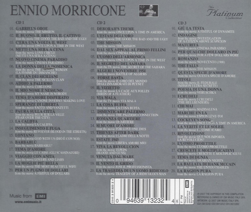 Ennio Morricone — The Platinum Collection (CD)