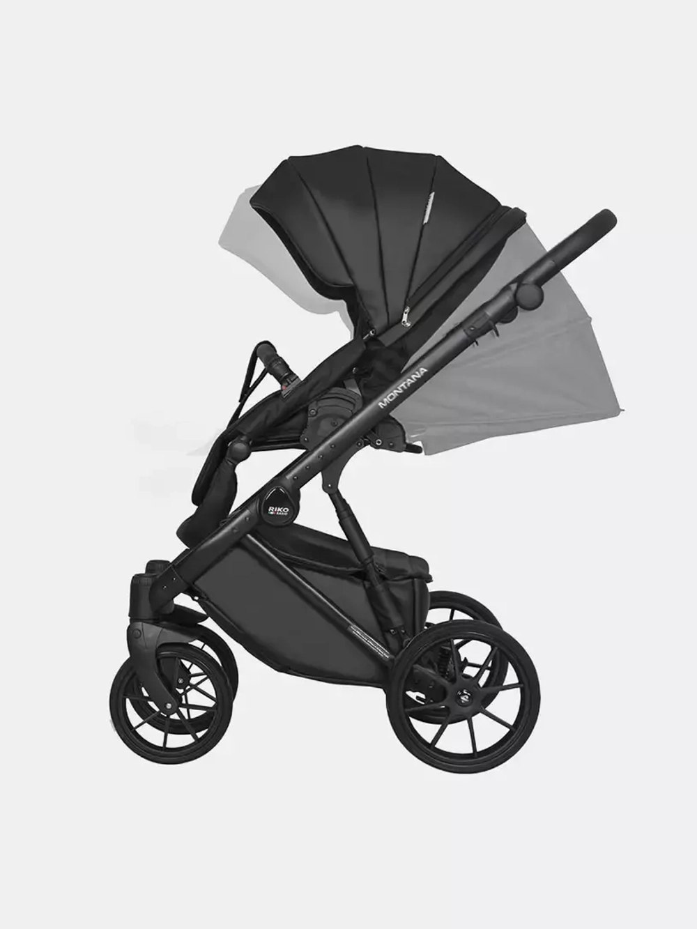 Коляска  MONTANA ECCO (2 в 1) (RIKO BASIC) 12 Black (черный)