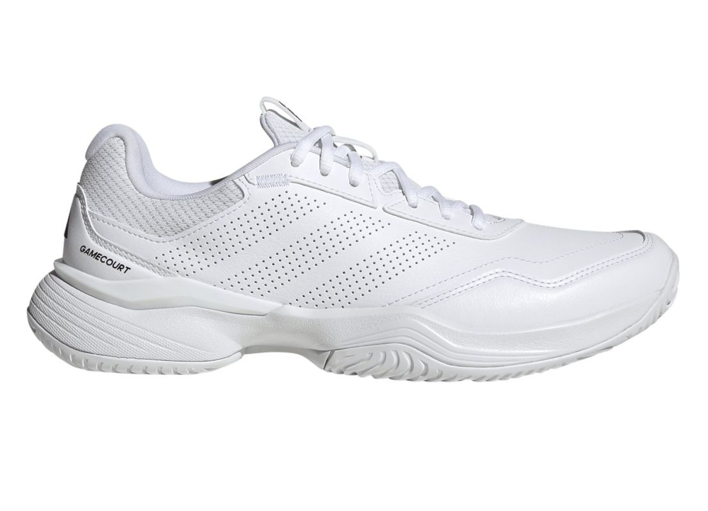 Теннисные кроссовки Adidas GameCourt 3 Synthethic Leather M - cloud white/ cloud white/core black