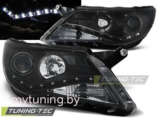 Передние фары VW Tiguan daylight black