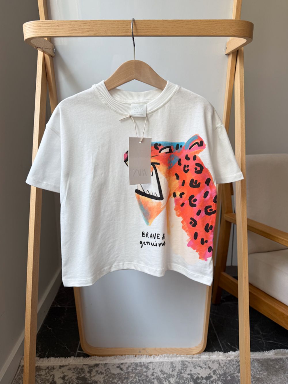 Новая хлопковая футболка Zara, 104