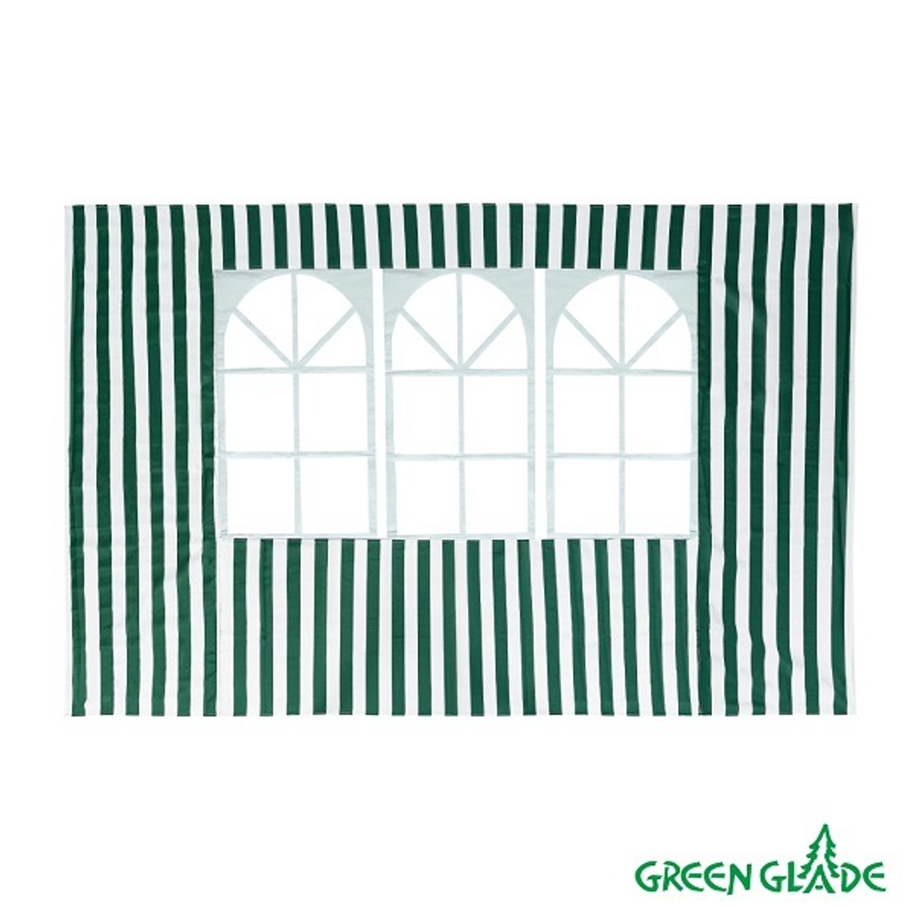 Стенка для садового тента Green Glade 1,95х2,95м полиэстер с окном зеленая