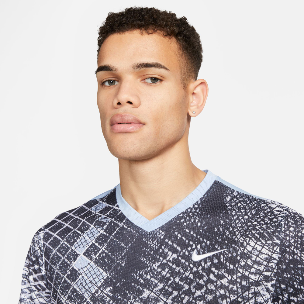Мужское теннисное поло Nike Dri-Fit Court Novelty T-Shirt Men - Lilac, Dark Grey