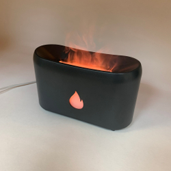 Аромадиффузор ультразвуковой Flame Black с эффектом пламени