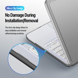 Чехол тонированный серый для ноутбука MacBook Neo 13 (с 2026-), серии LCGB Series Protective от Dux Ducis