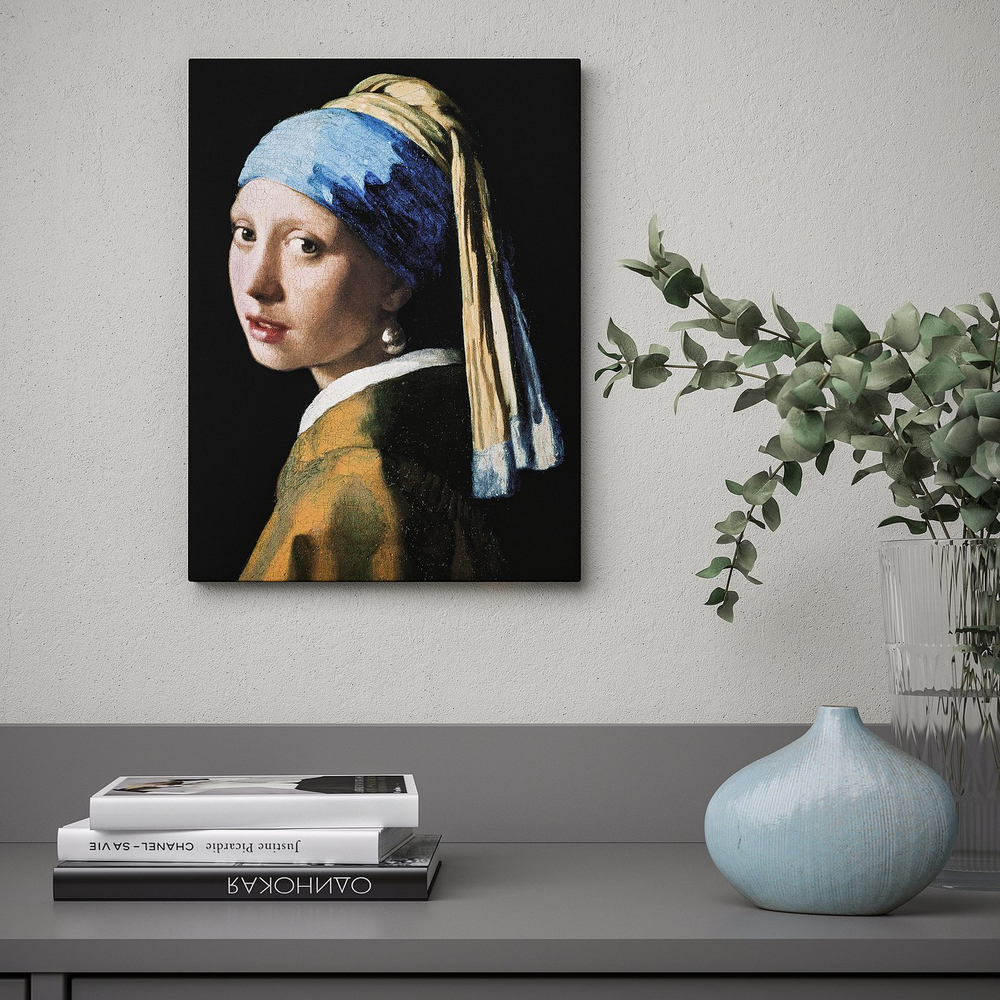 IKEA PJÄTTERYD  (ИКЕА ПЙЭТТЕРИД)  -  Картина - девушка с жемчужной серёжкой, 2 шт 30x40 см