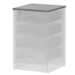 Крышка к приставным тумбам А-705 Серый 440x450x22 Арго