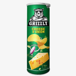 Чипсы GRIZZLY сыр в тубусе 70 гр