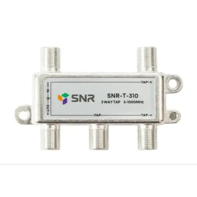 Ответвитель абонентский SNR-T-310 на 3 отвода, вносимое затухание IN-TAP 10dB.