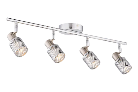 Светильник Sfera Sveta 8745-04/I102 CH+SN, 4×15 Вт, никелевый и сатиновый