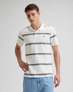 Поло мужское LEE PIQUE POLO HALOGEN SAFARI STRIPE