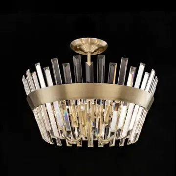 Люстра хрустальная потолочная 6*Е14 CL307163 бронза Вестерос Citilux