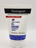 Neutrogena Крем для рук концентрированный для очень сухой кожи, с глицерином и витамином Е, ароматизированный, 50 мл (Франция)