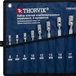Набор ключей гаечных комбинированных карданных THORVIK CSWS9TB