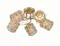 Люстра потолочная Rilon 06710/5 GOLD, 3×40 Вт, золотая