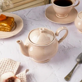 Чайник 500 мл, фарфор,серия "Aristocrat-Peach Tea", Noble
