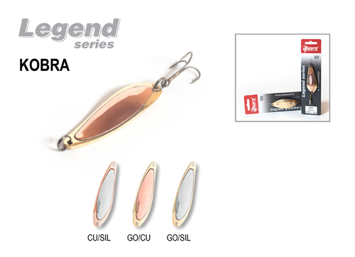 Блесна колебалка Akara Legend Kobra со вставкой 70 мм 20 гр. Cu(Sil)