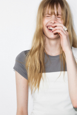 Короткий топ с квадратным вырезом - H&M