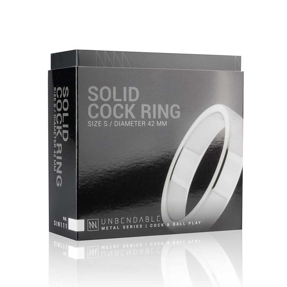 Серебристое эрекционное кольцо Sinner Metal Cockring Size S (Цвет: серебристый)