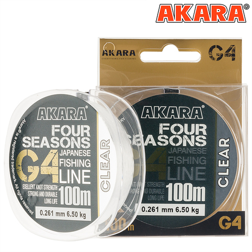 Леска Akara G4 Four Seasons 100 м 0,247