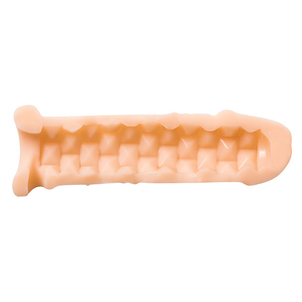 Телесный фаллоудлинитель 13,5см Lola Games Real Extra Sense Bubbles 7016-01lola
