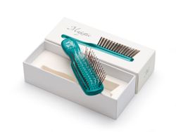 Расческа Majestic Scalp Brush зеленый жемчуг (дорожная версия)