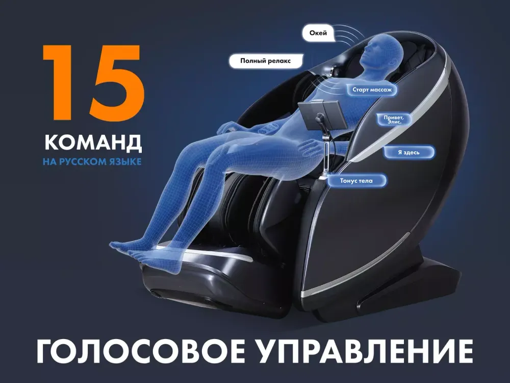 Массажное кресло FUJIMO 氣 GURU F700 Серый