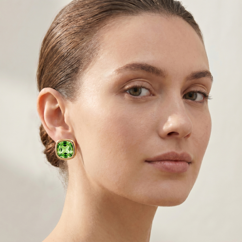 Серьги Fiore Luna Peridot AG210405E-015 G