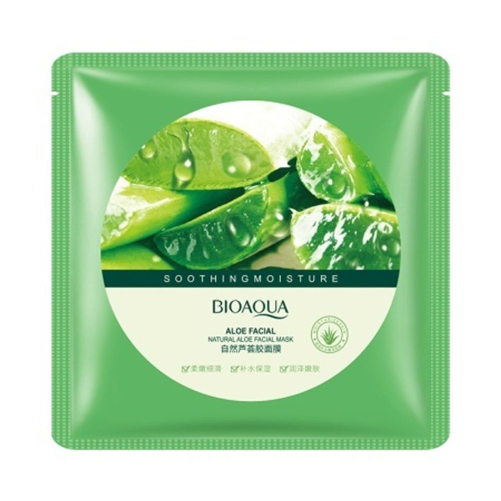 BIOAQUA Маска-салфетка для лица с экстрактом алоэ вера
